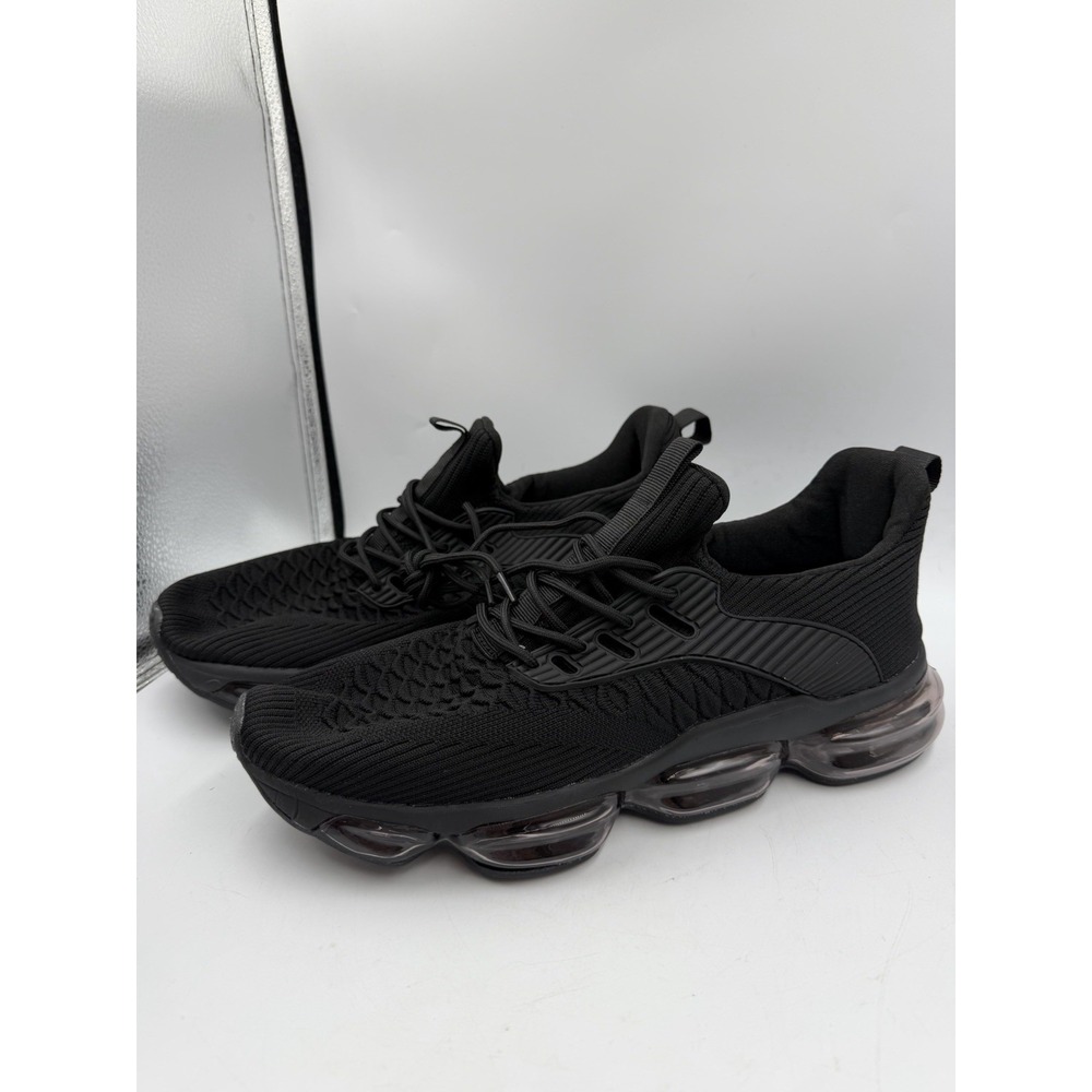 Men's Black Air Cushion Running Sneakers Athletic Walking Shoes Sz 11-11.5EU 45